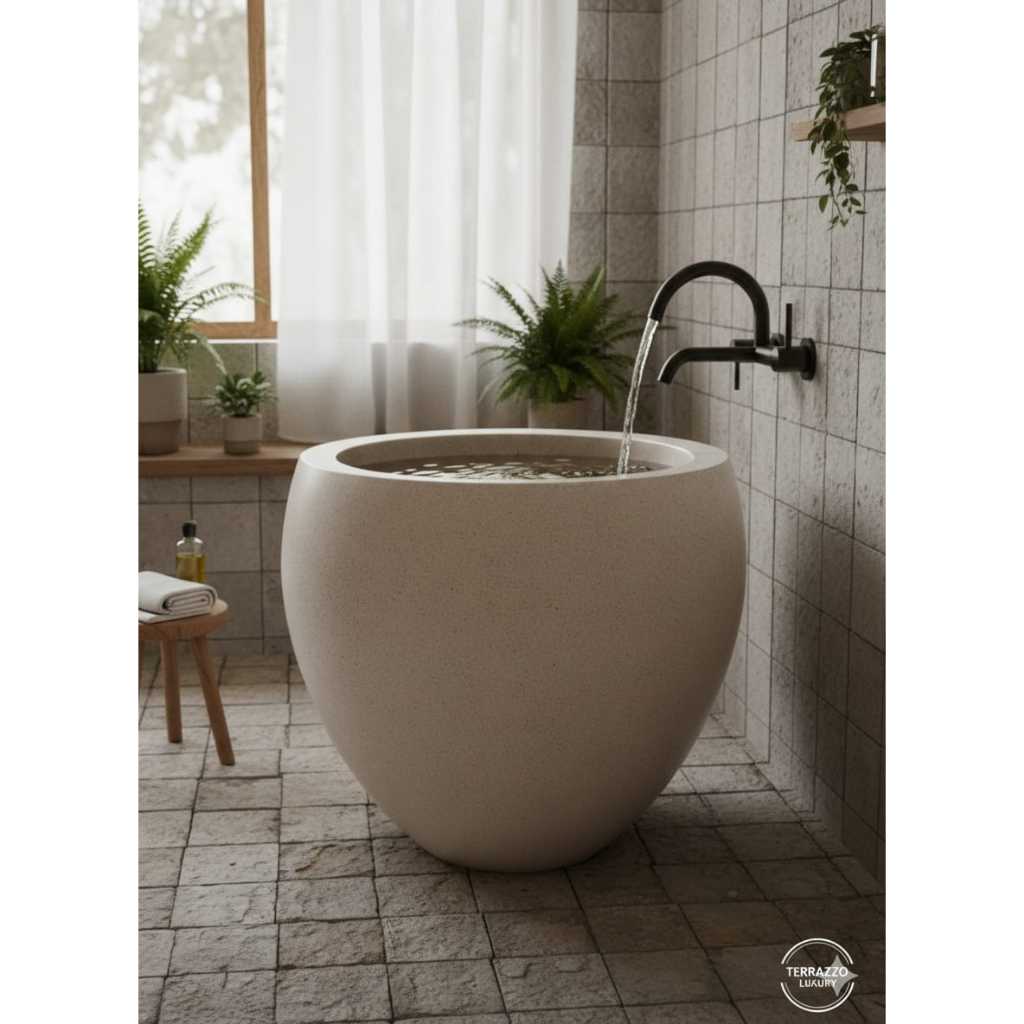 Bak Mandi Minimalis / Bak Mandi Marmer / Bak Mandi Terazzo / Teraso / Bak Mandi Bakul / Traso