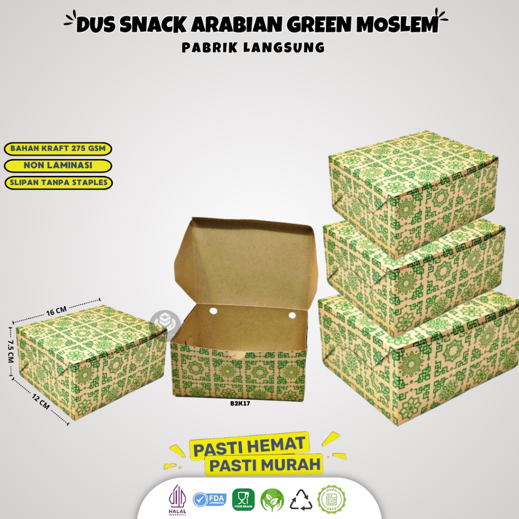 Dus Snack Motif 12 x 16 Box Snack 12x16 (B2K17)