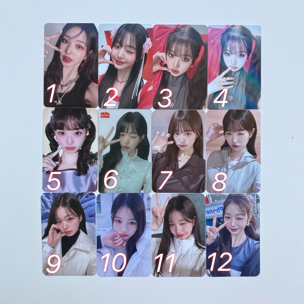 PC WONYOUNG IVE OFFICIAL PHOTOCARD WONY ALBUM I’VE MINE SWITCH SECRET LOVE DIVE COLLAB PAPA JOHNS EI