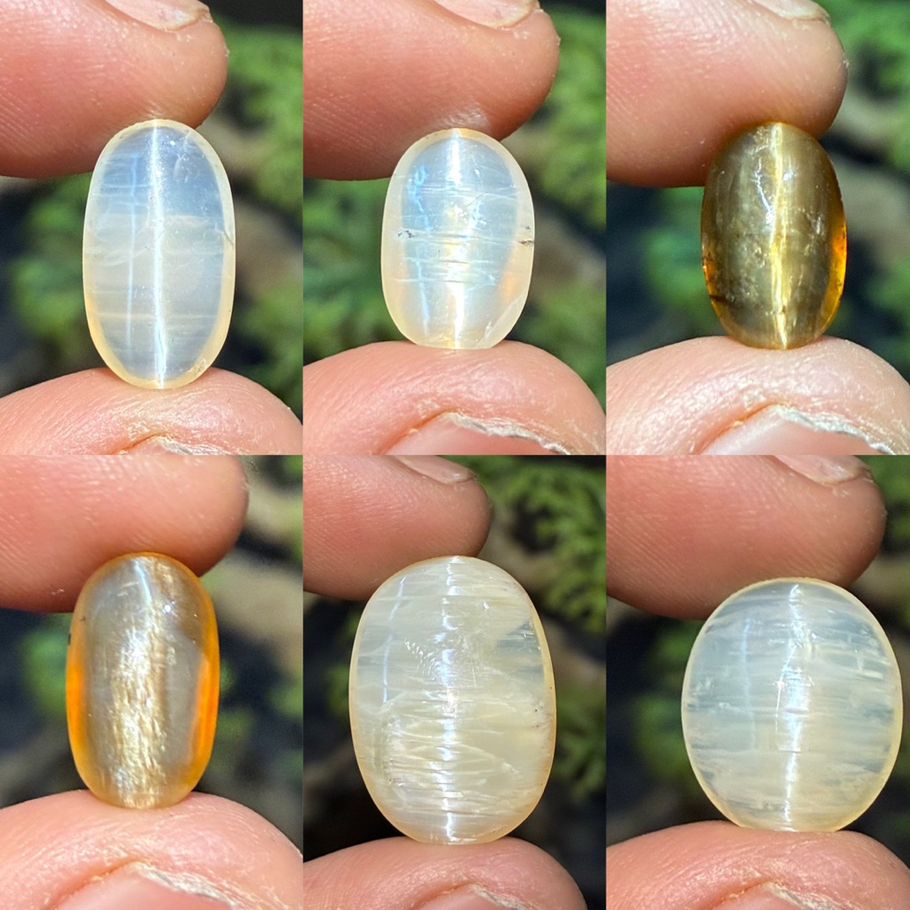 natural opal cat eye asli natural alam / opal mata kucing / batu mata kucing asli