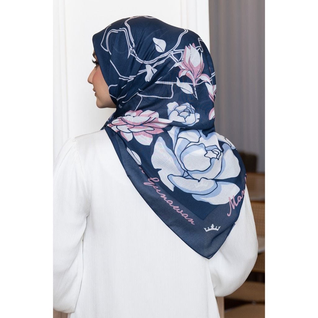 Mandjha Ivan Gunawan Hijab - Rosie Navy Scarf