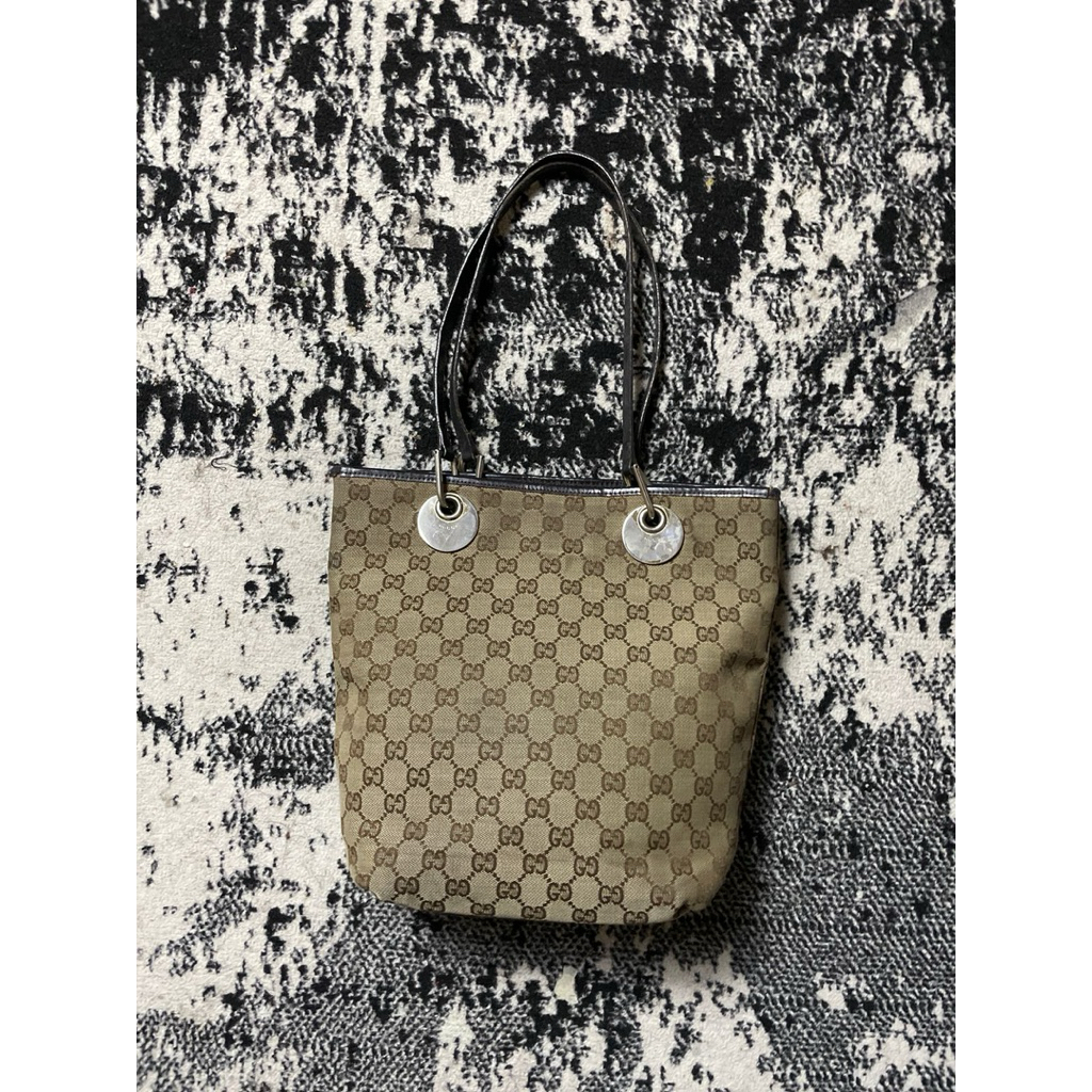 Preloved tas gucci kanvas