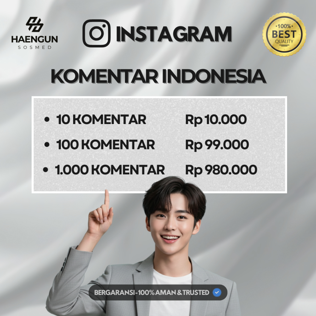 Komen IG Akun Real Aktif Indonesia Buzzer Comment Instagram Komentar - HIGH QUALITY