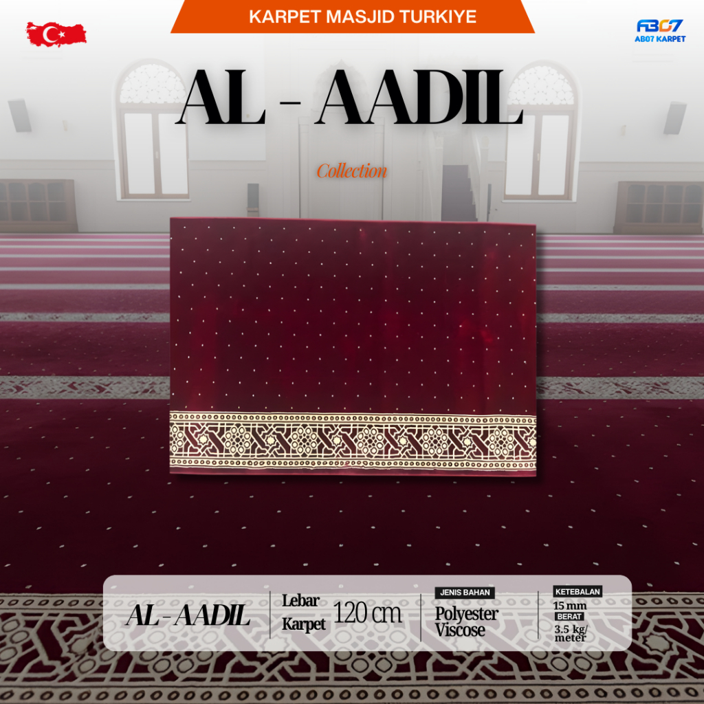Karpet Masjid Al Aadil Import Lebar 120 cm