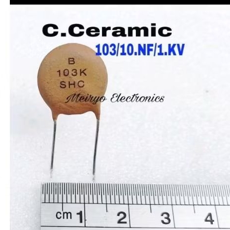 Ceramic 10NF 1 KV ( Capacitor ceramic 10NF / 1 kv)