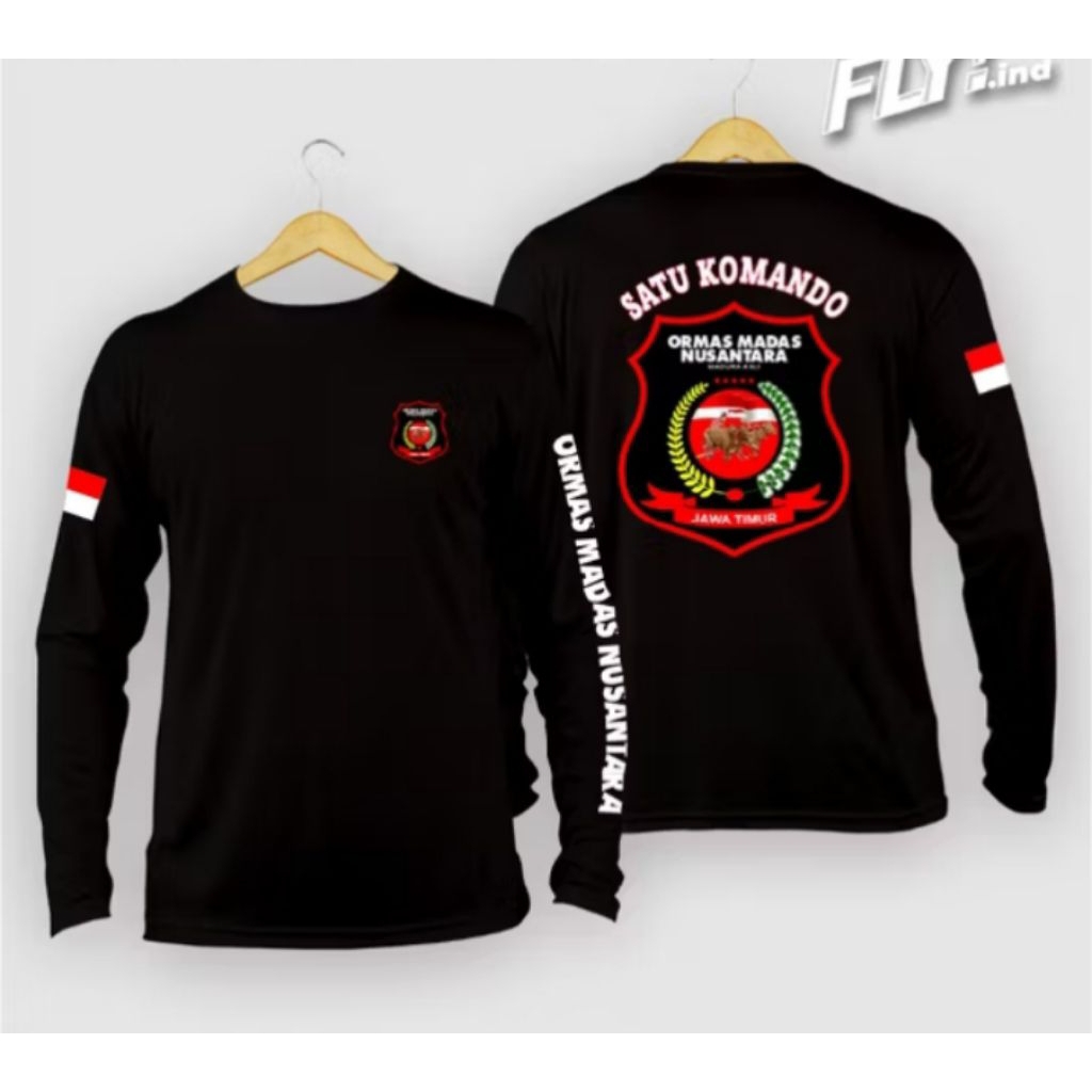 Kaos Distro Lengan Panjang ORMAS MADAS NUSANTARA Kaos Unisex