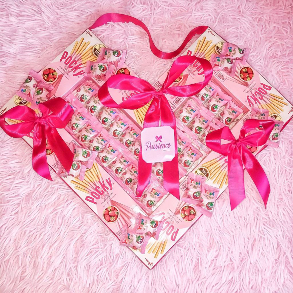 pocky love pink mix permen yupi