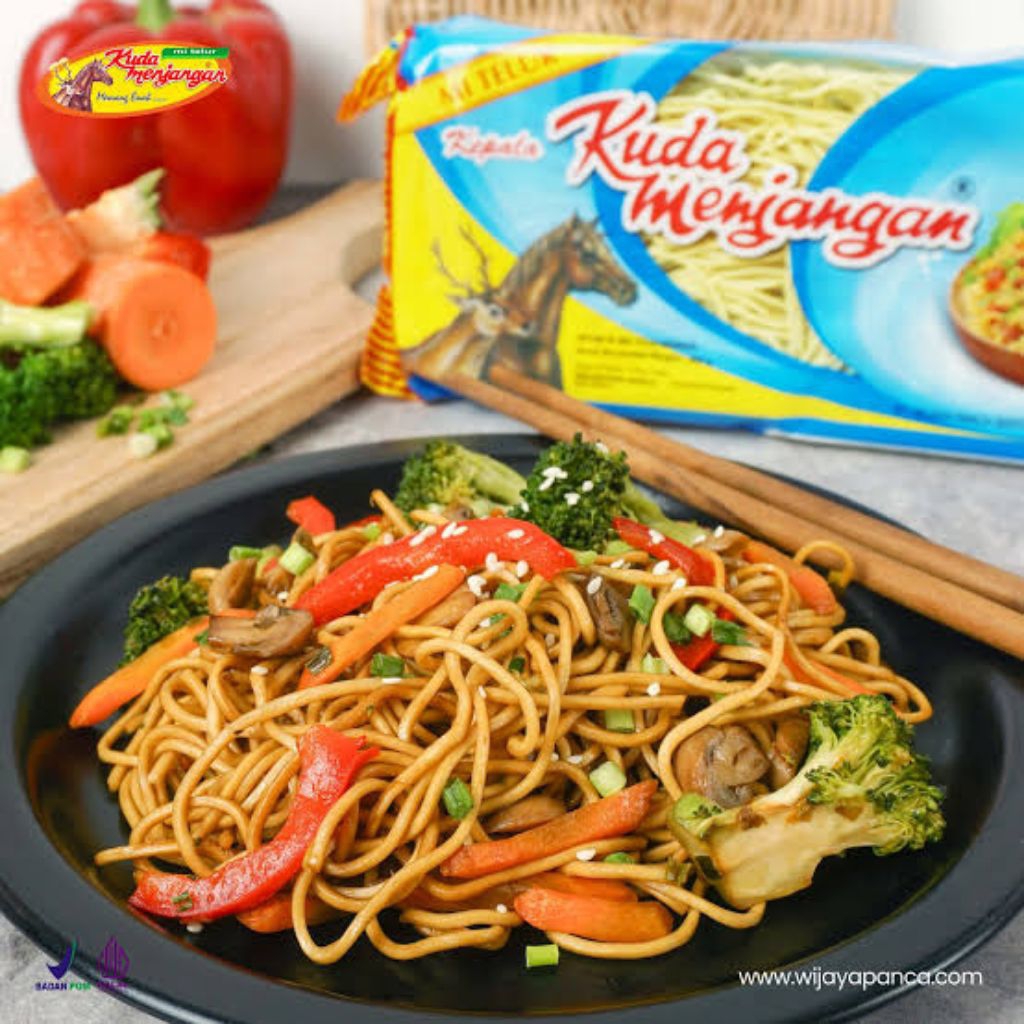 Mie telur kuda menjangan kecil