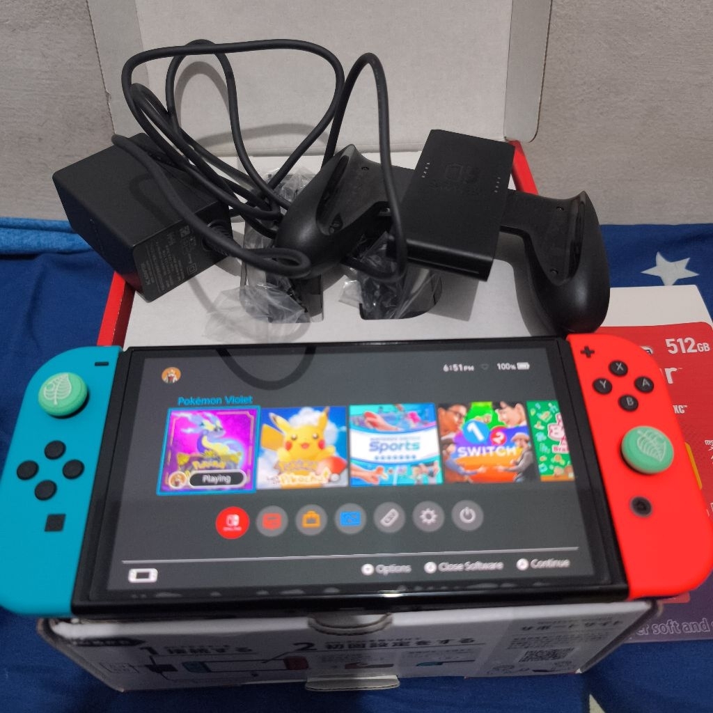 Preloved Nintendo Switch CFW 512 GB Mulus Second