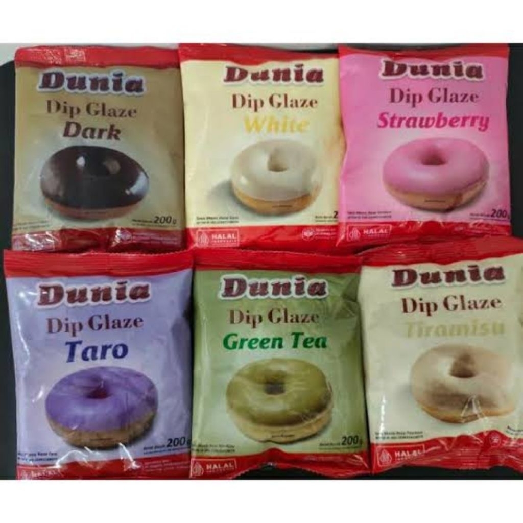 GLAZE ANEKA RASA UKURAN 200GRAM UNTUK TOPPING DONAT KUE