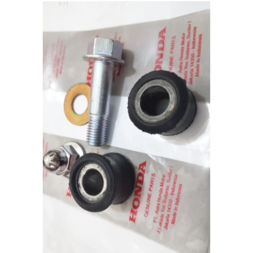 baut shock belakang kharisma Supra x125 Megapro lama set mur bosh karet