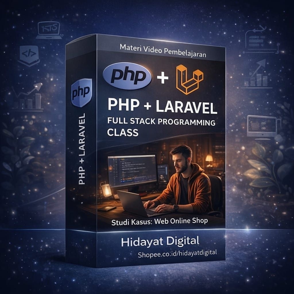 ( LIFETIME ACCESS ) BELAJAR PHP + LARAVEL PROGRAMMING: Jadi
Programmer Handal PHP Laravel