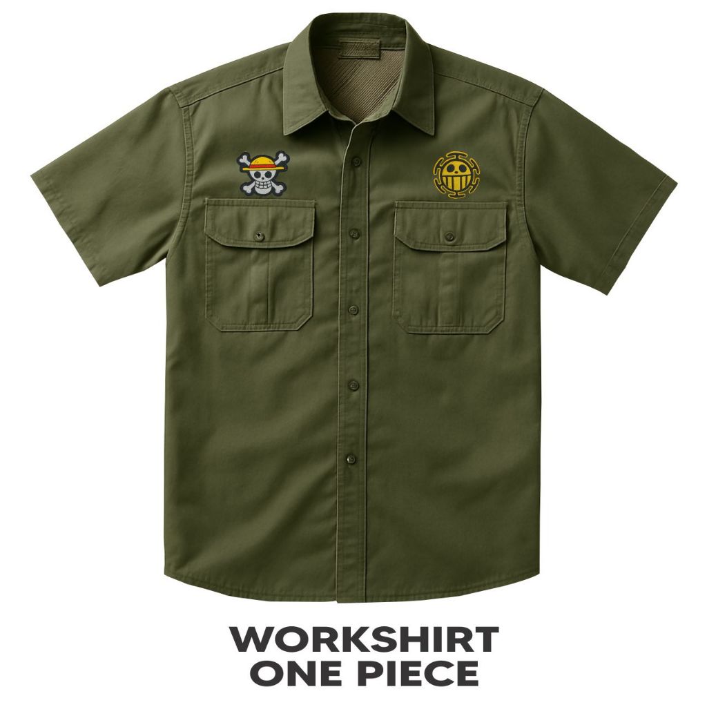 Workshirt One Piece - Kemeja One Piece - Workshirt Triumph - Workshirt Motorcycle - Kemeja Motorcycl