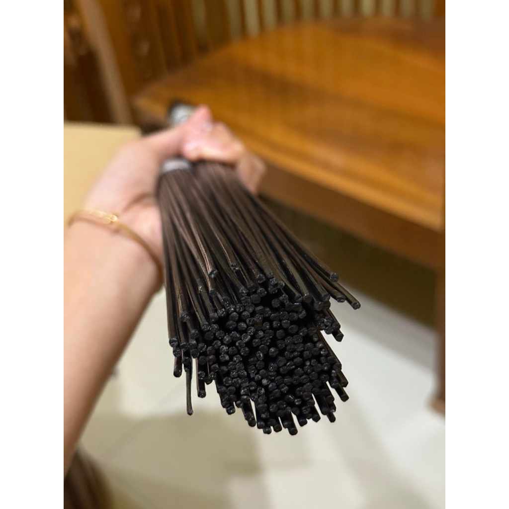 ruji bambu 1,8mm full kulitan hitam glosy