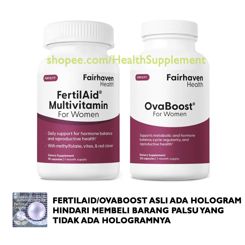 FertilAid for Women + Ovaboost: Keseimbangan Hormon + Kualitas Ovum