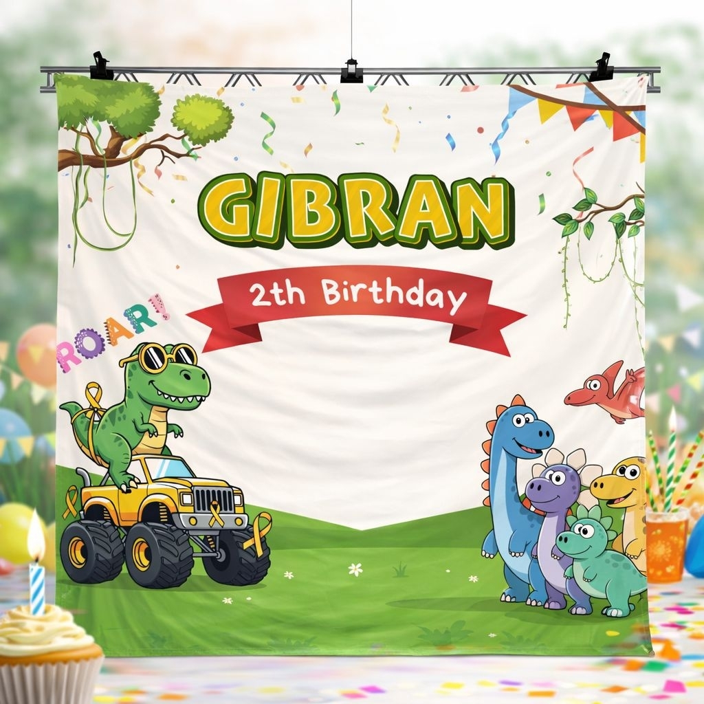 LATAR BACKGROUND DEKORASI ULANG TAHUN