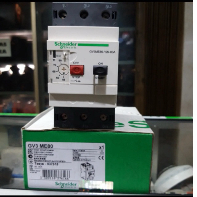 MOTOR CIRCUIT BREAKER SCHNEIDER GV3ME80 GV3 ME80