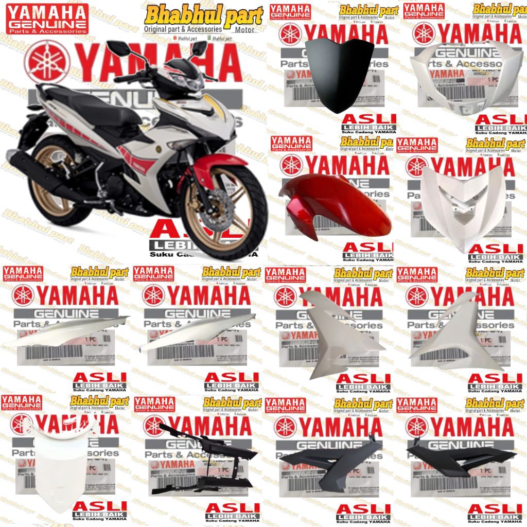 COVER FULL SET BODY BODI HALUS JUPITER MX KING 150 PUTIH ORANG ORIGINAL V2