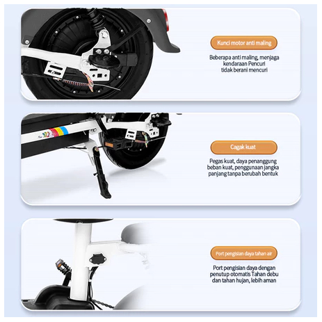 PROMO CUCI GUDANG DL sepeda listrik dewasa Sepeda Motor Listrik 48v 12ah sepeda listrik Dengan Pedal