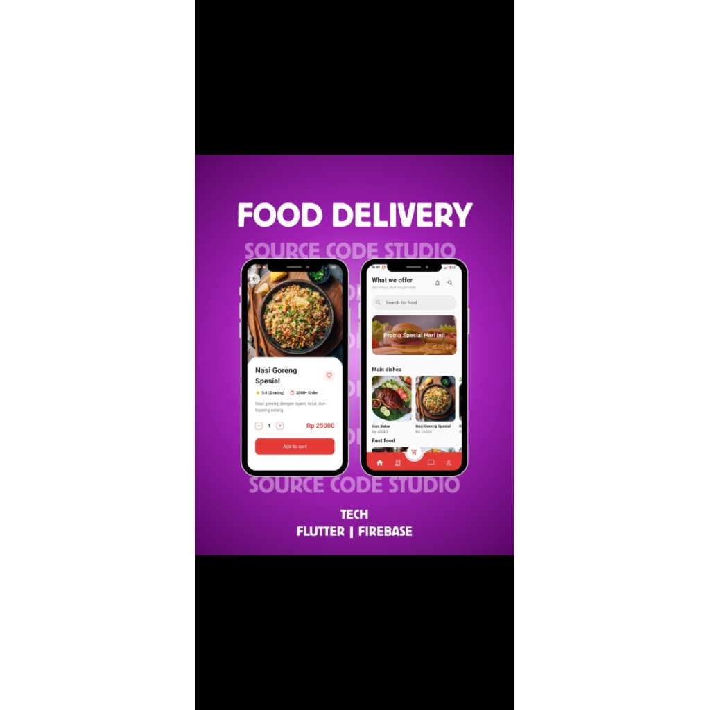 Source Code Aplikasi Food Delivery Flutter Firebase (Original) - Jasa Pembuatan Aplikasi Android & W