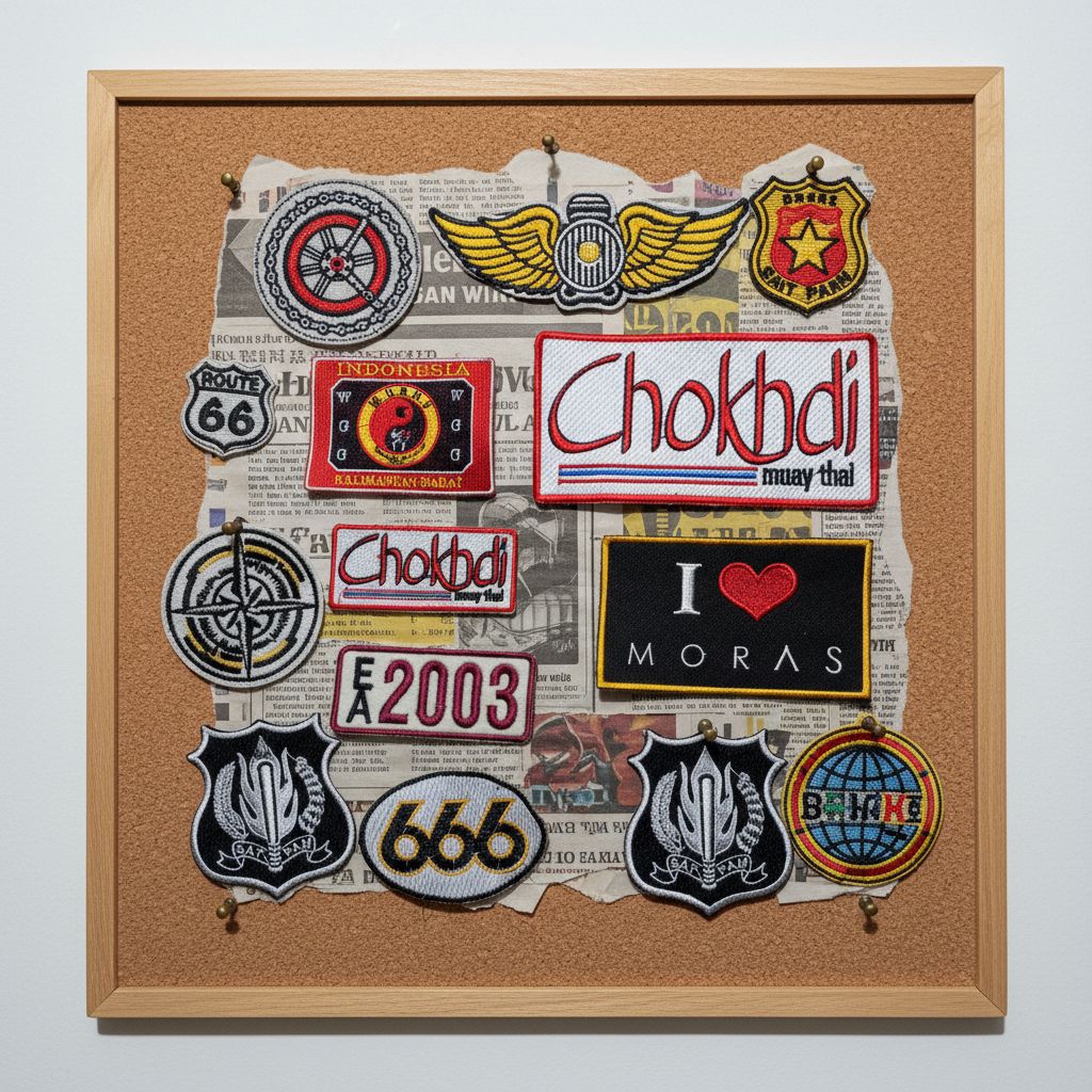 Logo bordir satpam, logo Wushu,logo Muay Thai,logo bordir silat