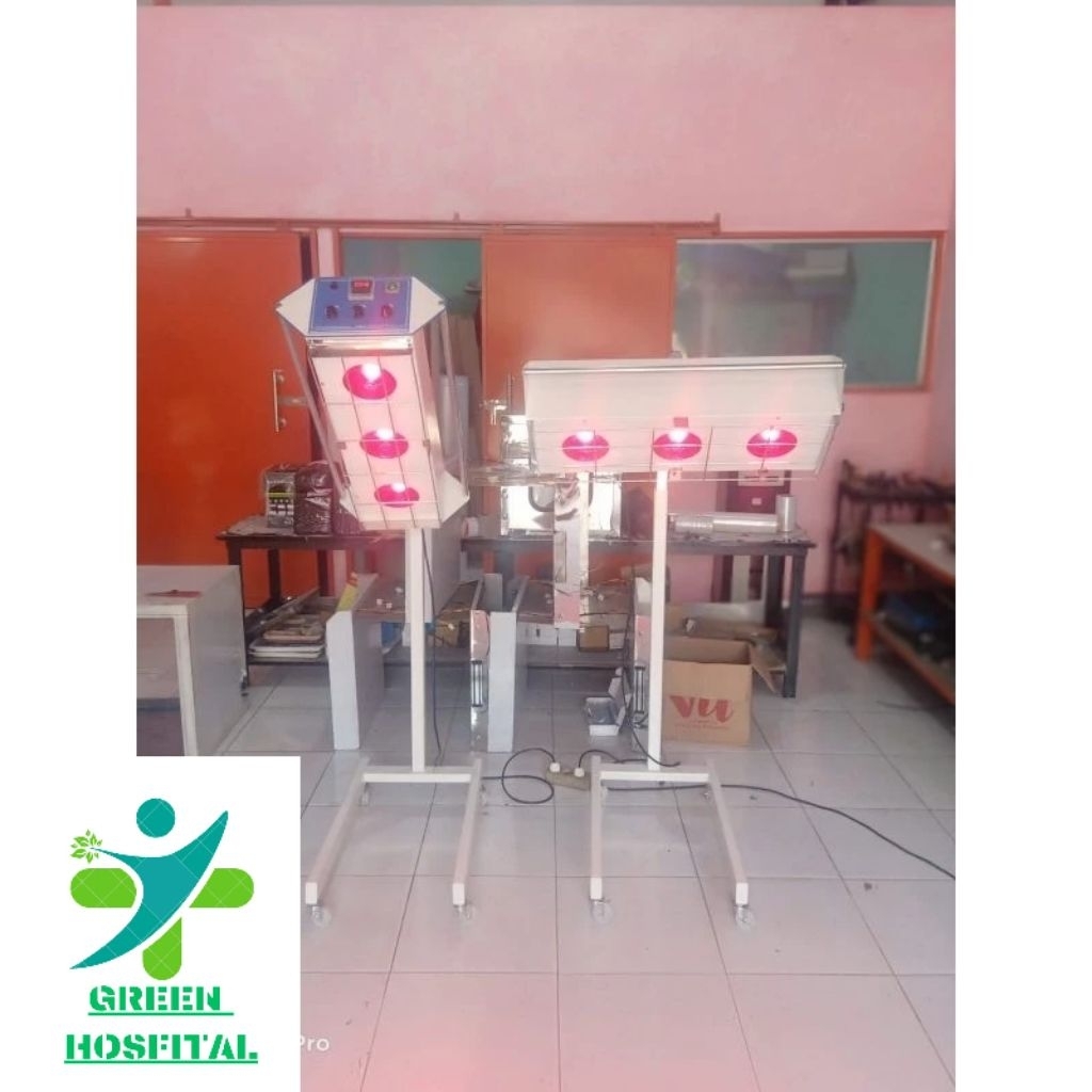 lampu terapi infrared standing 3 bohlam/lampu terapi infrared