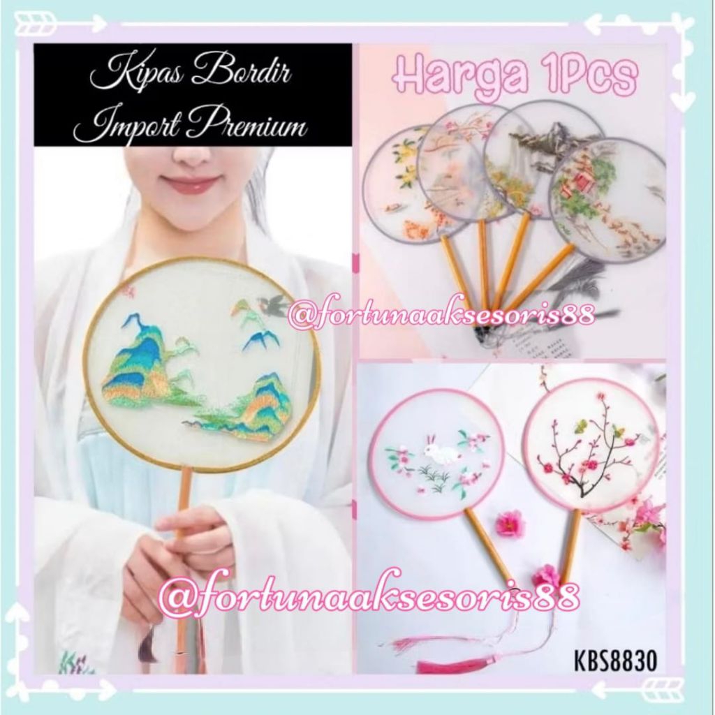 KIPAS KAIN BORDIR IMPORT PREMIUM / KIPAS NIKAH PAI TU / KIPAS TARI / KIPAS SUTRA BORDIR / KIPAS SUTR