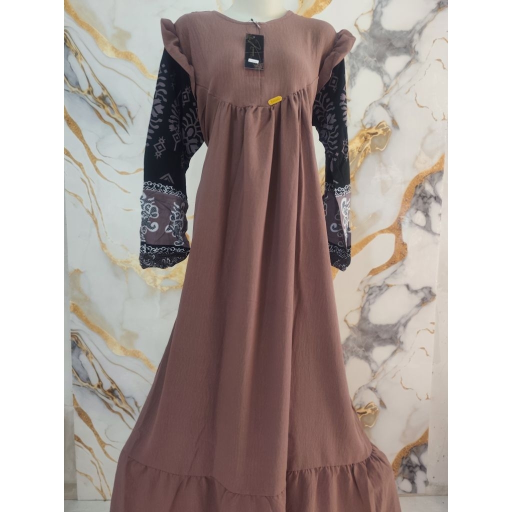 Gamis crinkle mix rayon