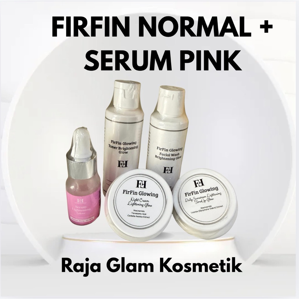 FIRFIN NORMAL + SERUM PINK GLOWING UNTUK WAJAH CERAH DAN GLOWING