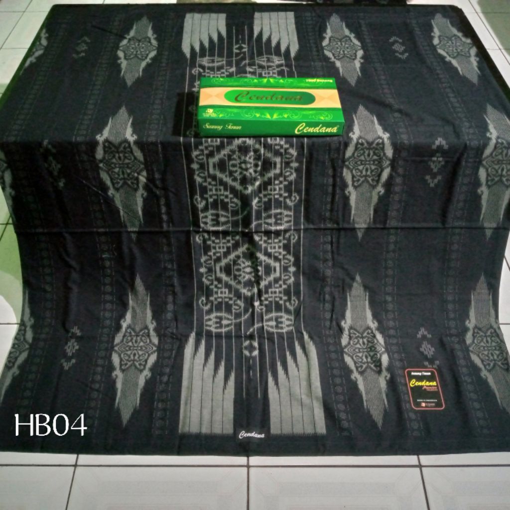 Sarung Cendana Motif Hitam Polos Batik Original Harga Grosir