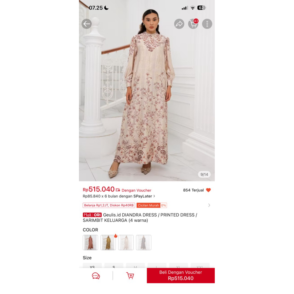 PRELOVED DRESS GEULIS DIANDRA