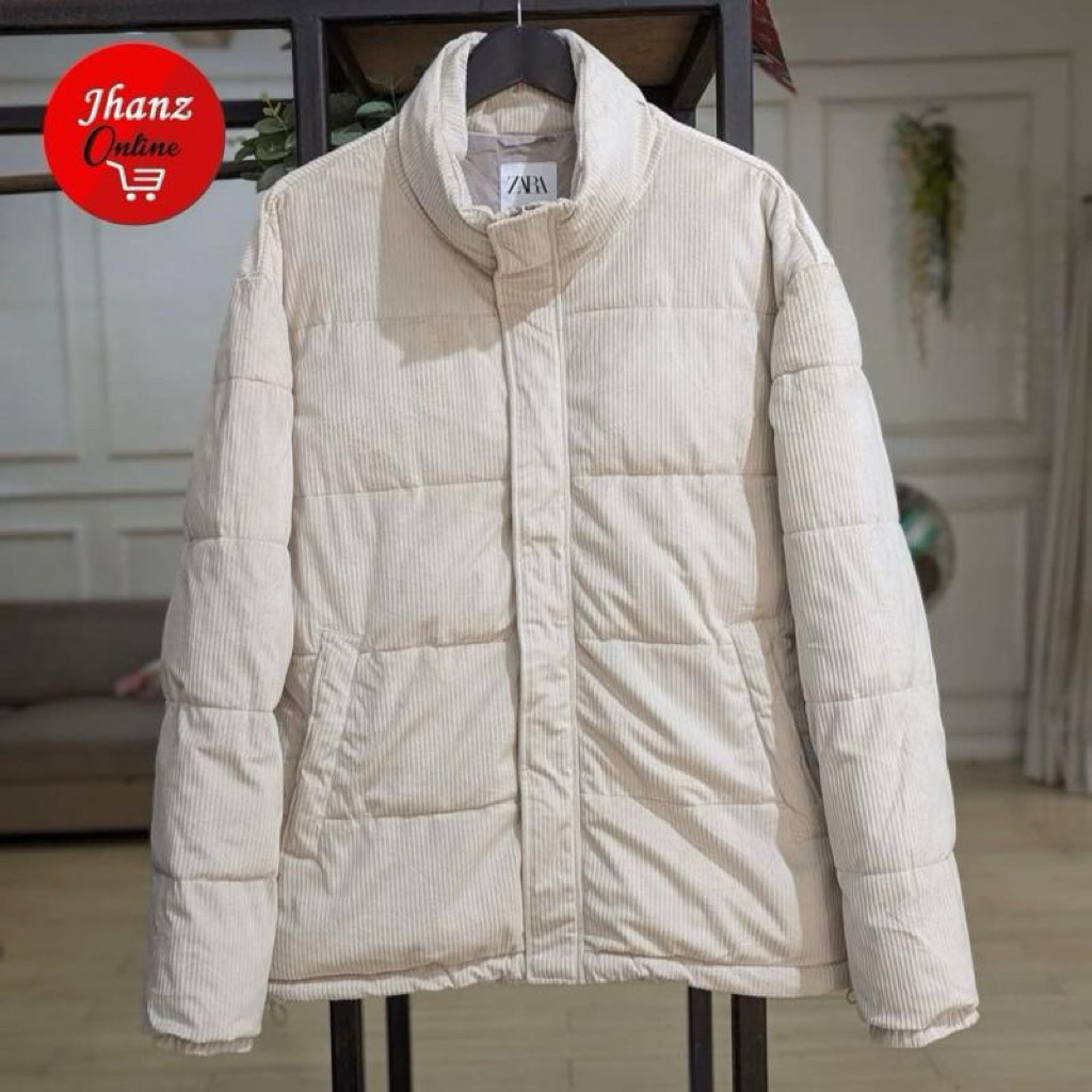Zara Man Jacket Pria Down - Preloved 98%