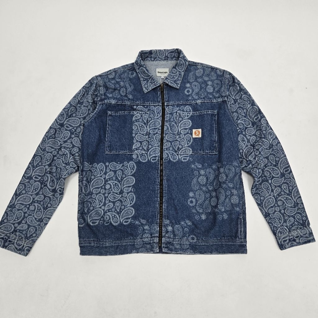 unreleased work jacket denim paisley