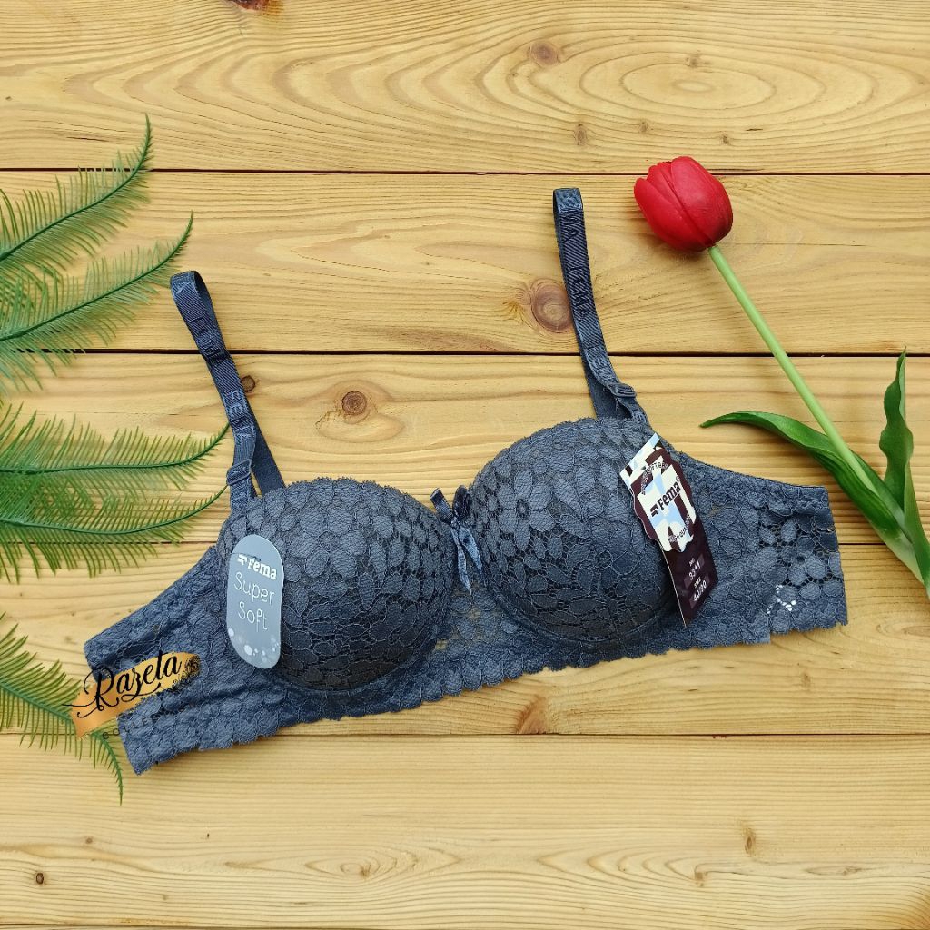 BRA BH WANITA PAKAI KAWAT BUSA TIPIS CUP A KECIL SIZE 34-42