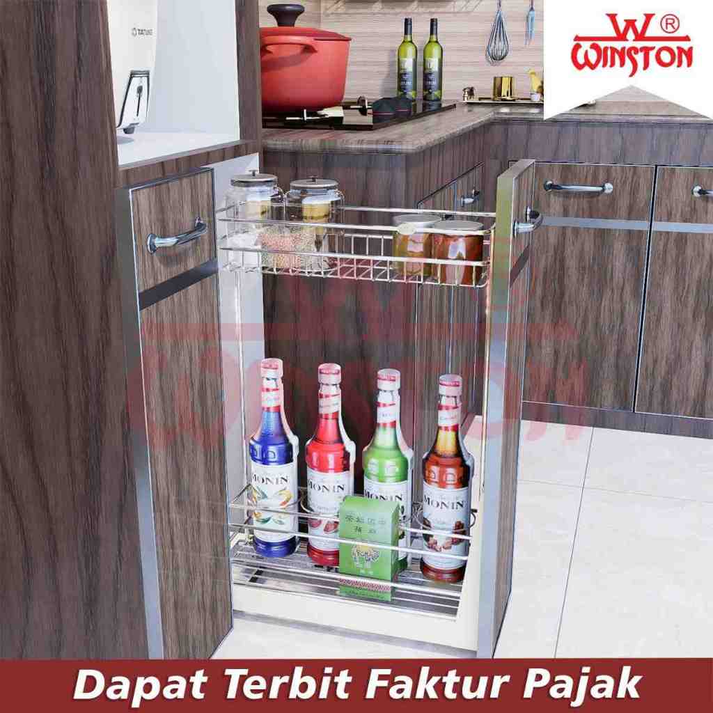 PROMO SPECIAL  Rak Piring Botol Gelas Stainless Winston WW 023G for Kitchen Cabinet PUTS (free handl