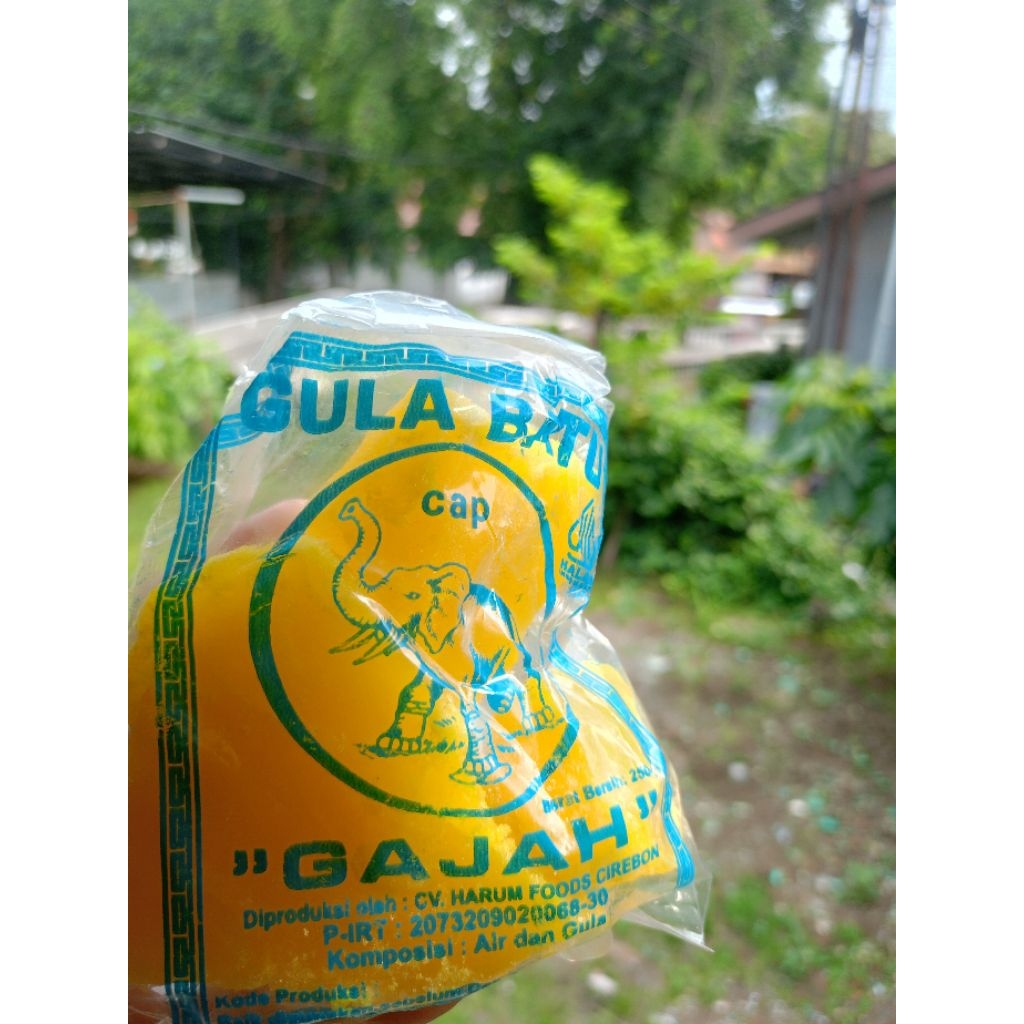 gula batu khas cirebon cap gajah