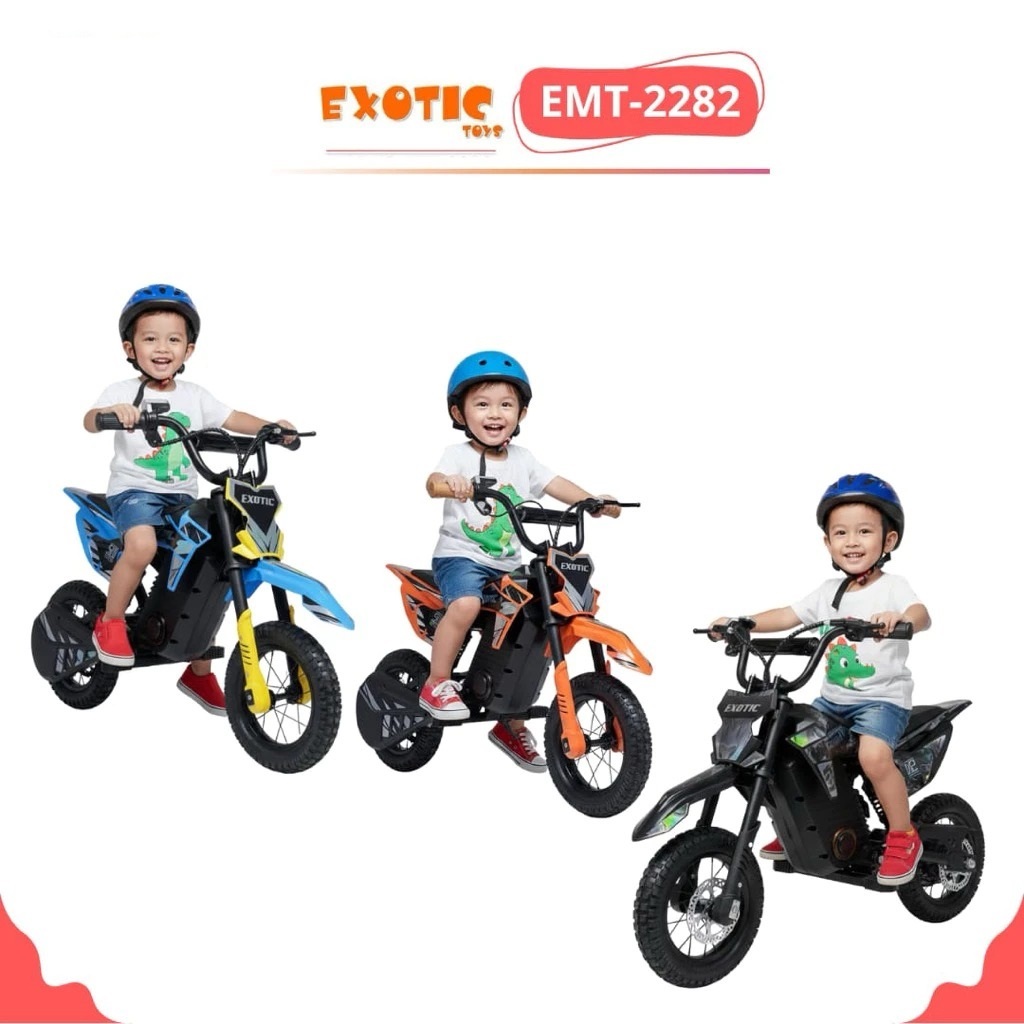 Exotic EMT-2282 Motor Trail Mini Battery Motor Trail Ada 3 Speed Motor Trail AKI