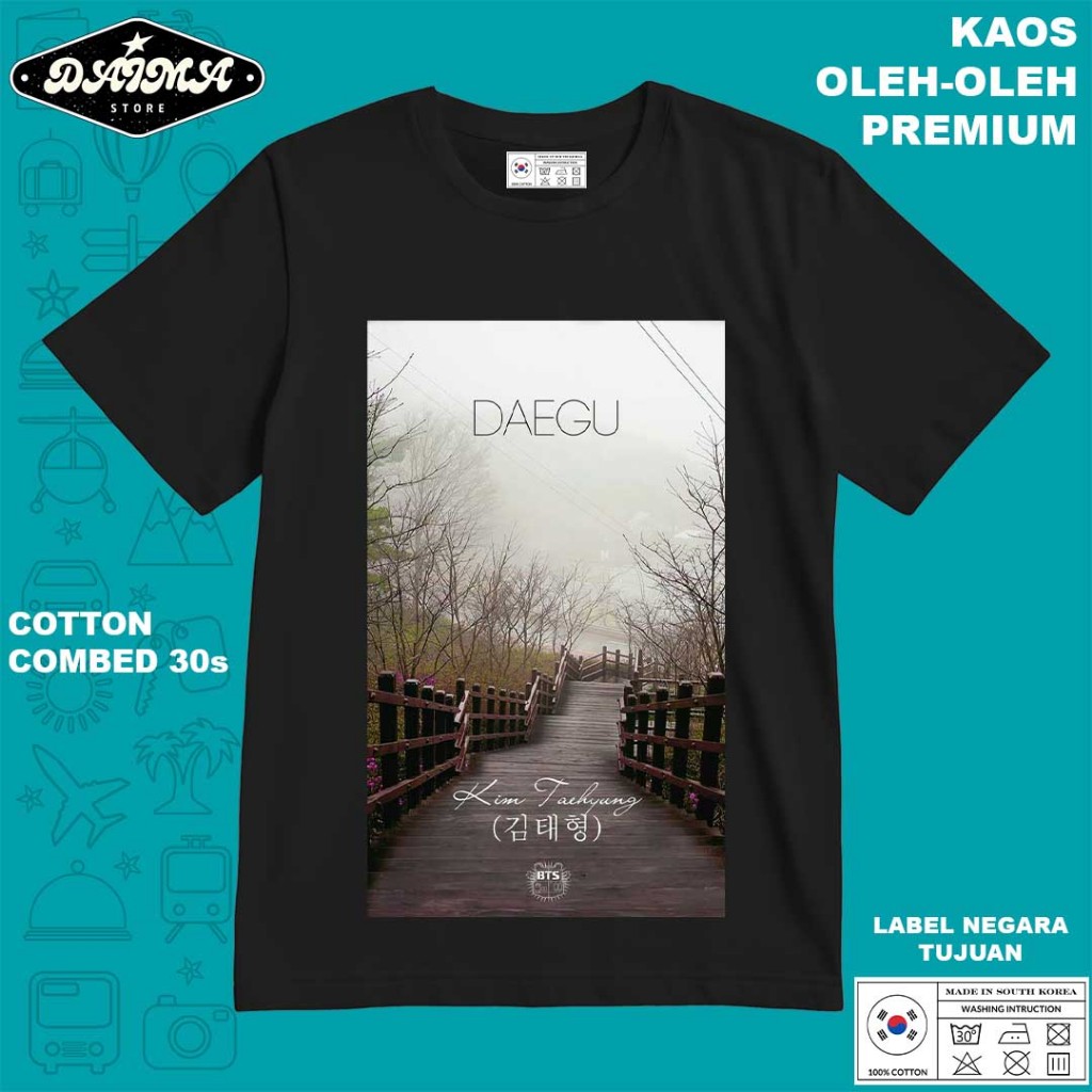 KAOS OLEH OLEH KOREA 67 PAKAI TAG LABEL KOREA ASLI BAJU SOUVENIR PREMIUM GIFT