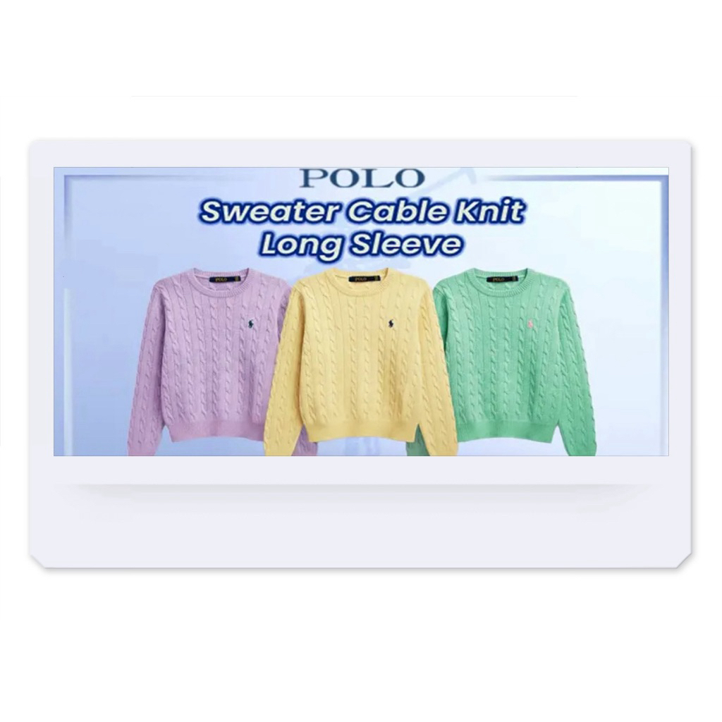 SWEATER POLO KNIT || JASTIP ORI STORE 100%