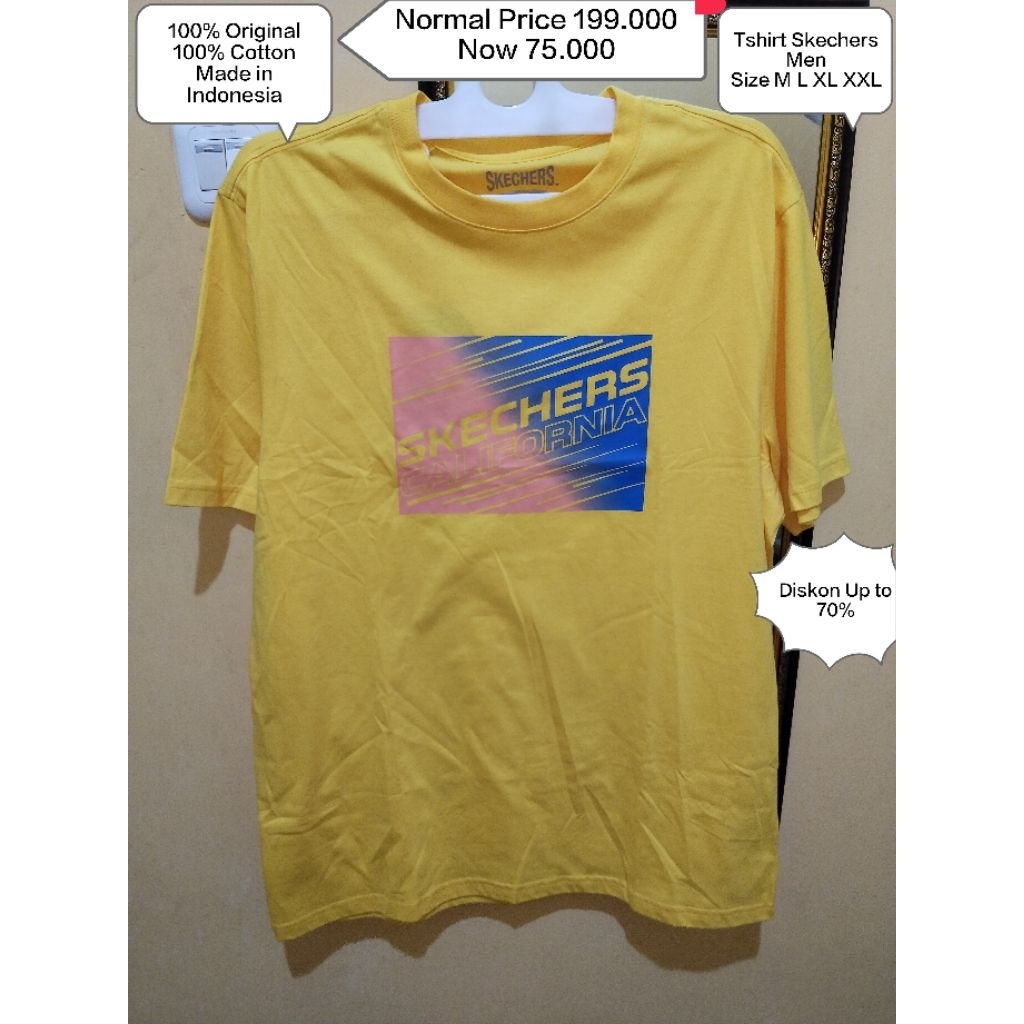 T Shirt Skechers Men Women Original
