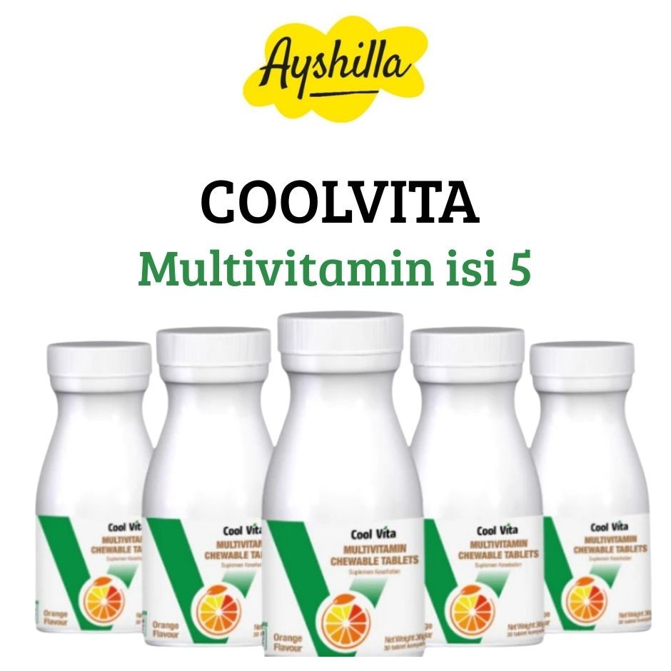 COOLVITA Multi-Vitamin Chewable  Penggemuk Badan  ISI 5PC MULTIVITAMIN
