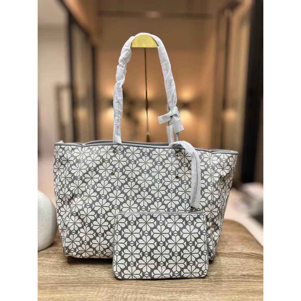 ks kate spade flower jaquard everything tote bag