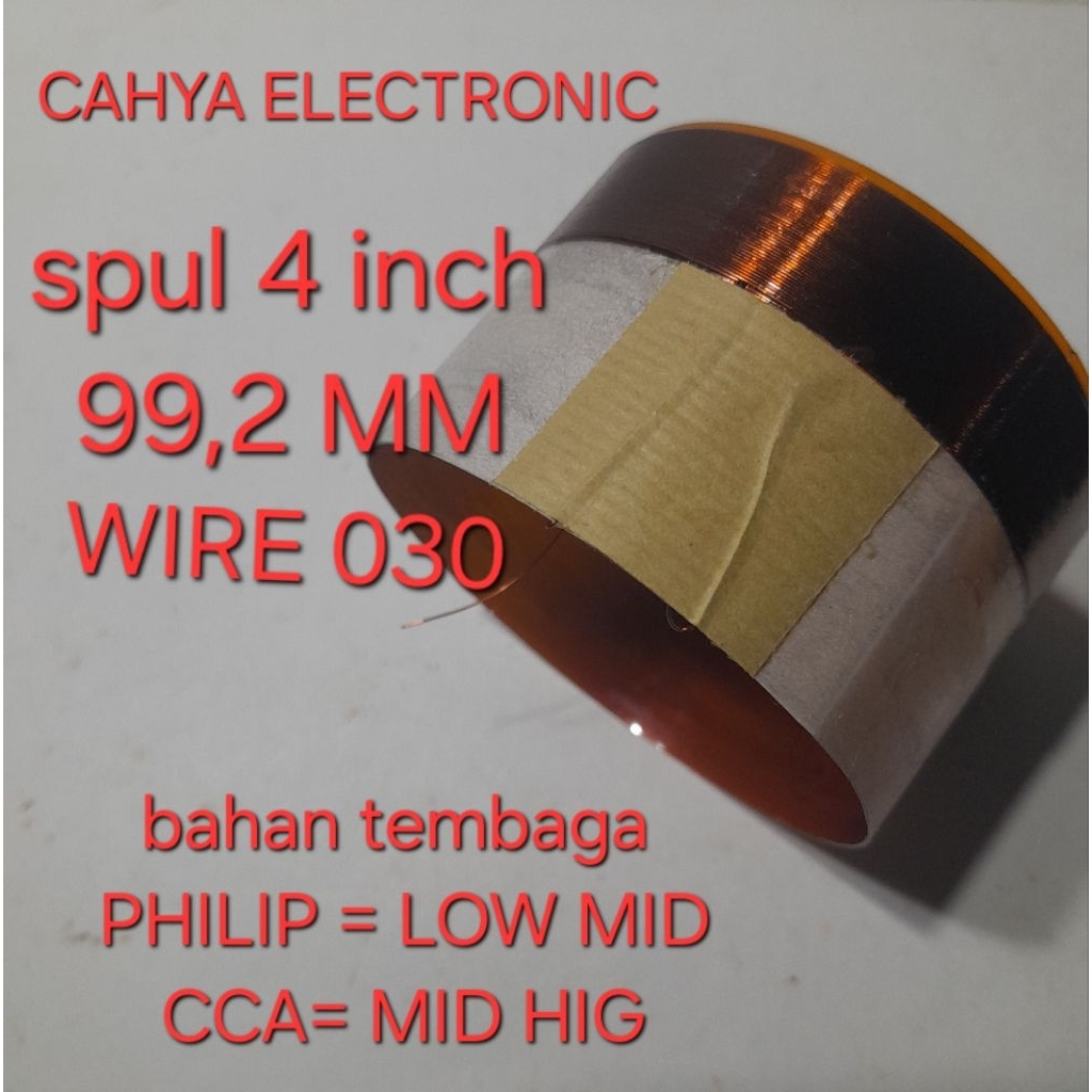 Spul speaker 4 inch 99,2 wire 030