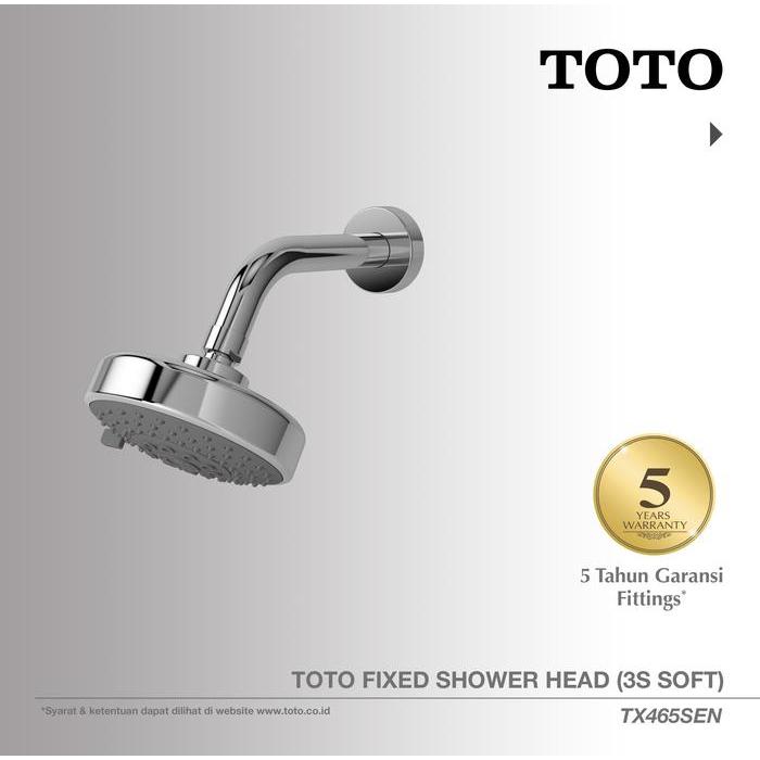 TOTO Shower Head TX465SEN | Head Shower - Shower Mandi - Rain Shower