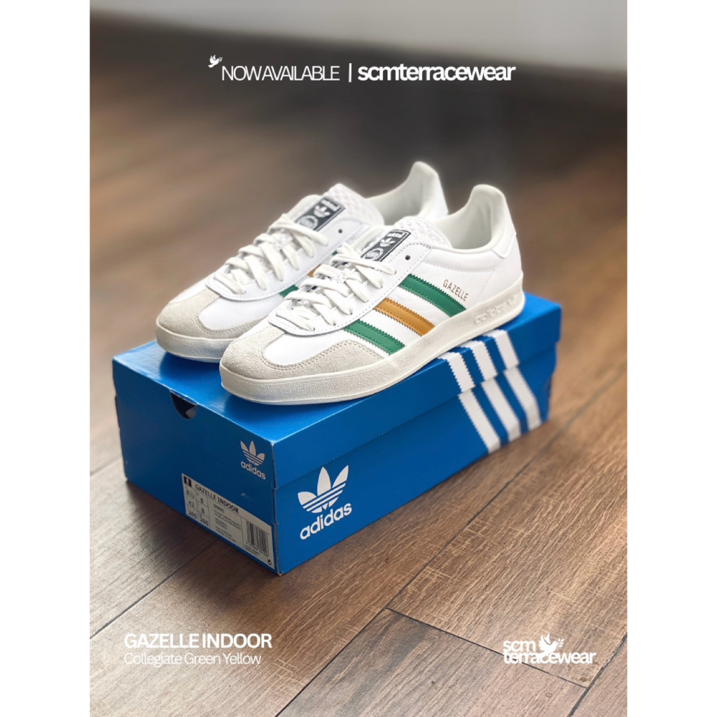 Adidas Gazelle Indoor Collegiate Green Yellow