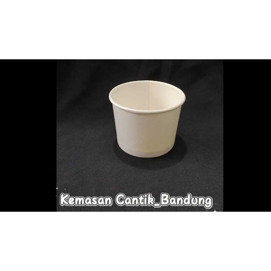 PAPER CUP ICE CREAM 4 OZ ISI 50PCS/ cup es cream polos