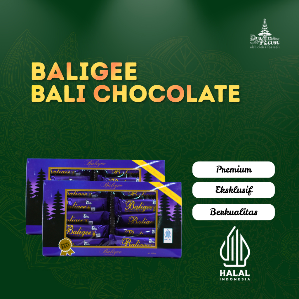 Chocolate Baligee isi 10 Pcs Oleh-oleh Khas Bali