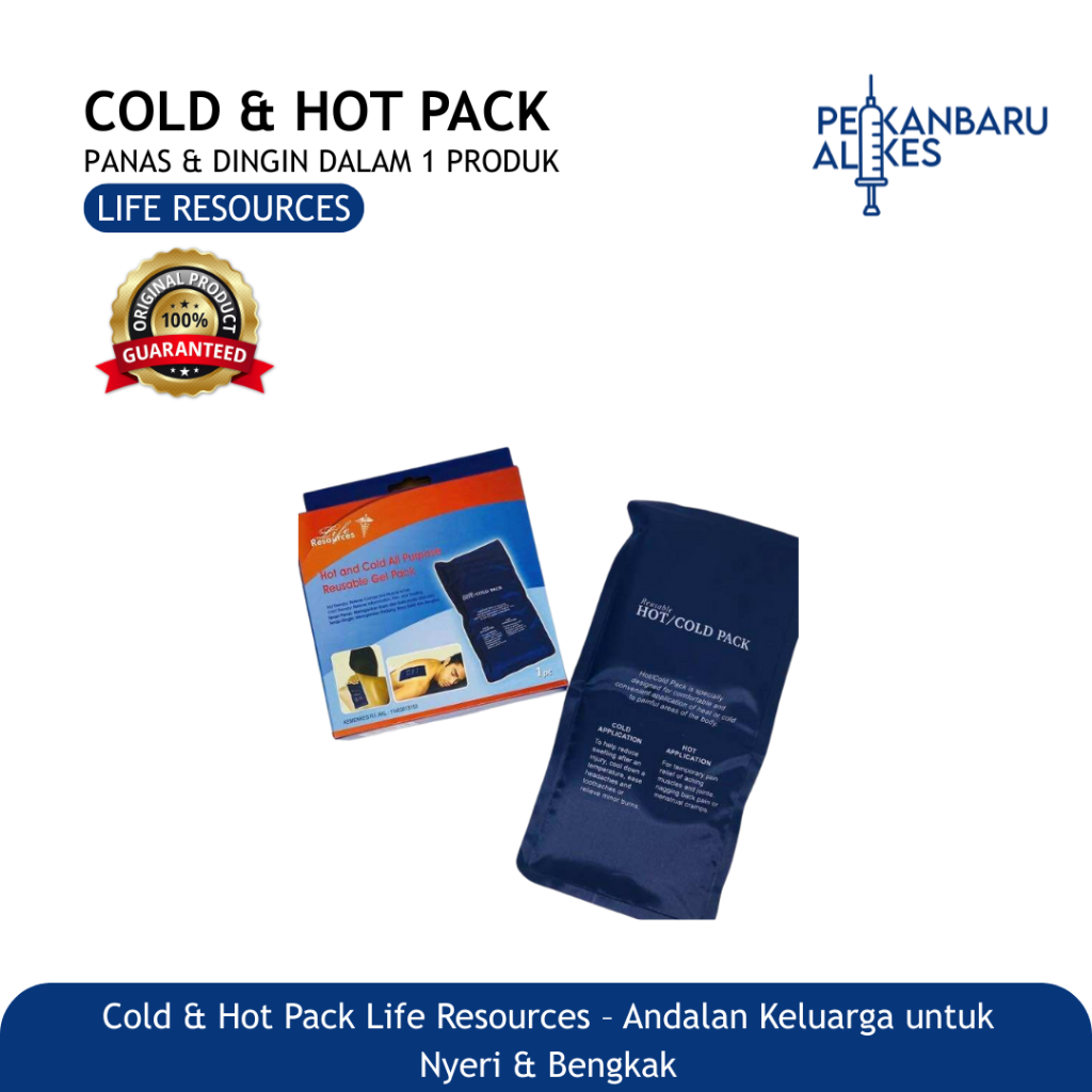 Hot And Cold Pack Gel Life Resources  / Kompres Panas Dingin Life Resources / Pekanbaru Alkes