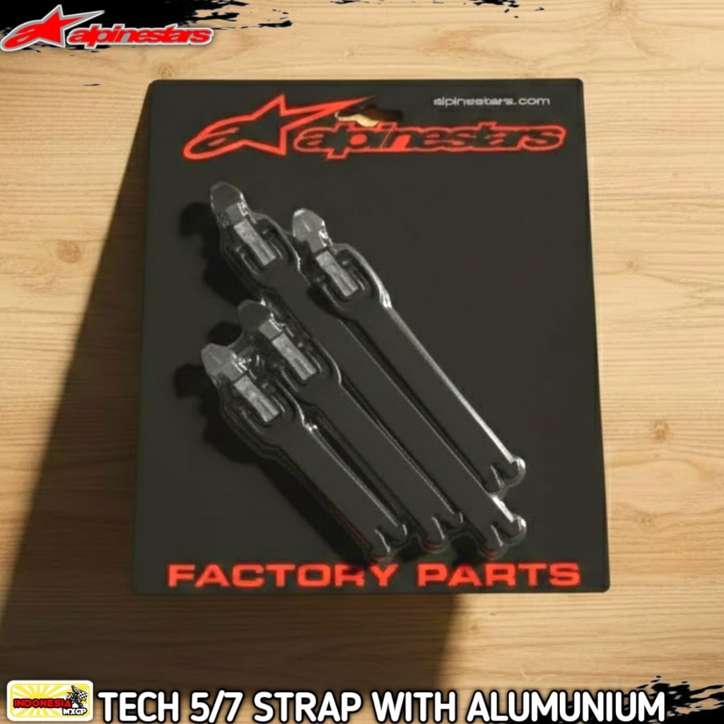 ALPINESTARS TECH 5 / 7 BOOTS LEVER STRAP WITH ALUMUNIUM - TALI CADANGAN SET SEPATU ADVENTURE TRAIL -