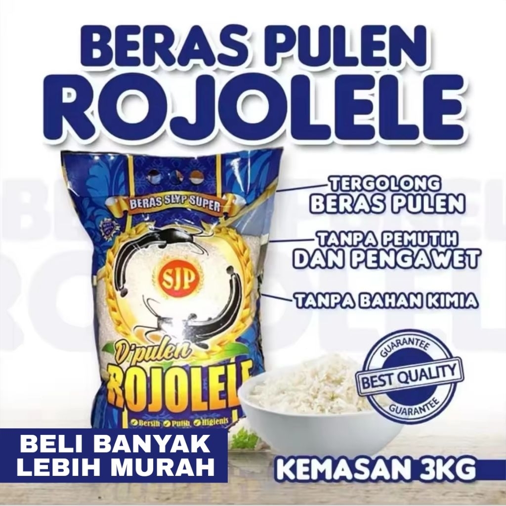 BERAS ROJOLELE 3 KG